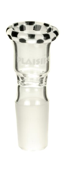 Plaisir Glaskopf 18,8er "Pimp" Mittel/Schwarz-Weiß