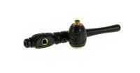 Holzpfeife verziert mit Specksteineinsatz L 14 cm