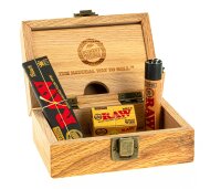 Raw Holzbox mit Logo 120x56x85 mm