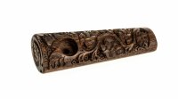 Holzpfeife mit Leaf verziert L 9 cm