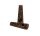 Holzpfeife mit Leaf verziert L 9 cm