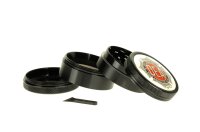 Black Leaf Pollinator Grinder mit Bild - DEA - D 50 mm H 40 mm - Schwarz