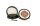 Black Leaf Pollinator Grinder mit Bild - DEA - D 50 mm H 40 mm - Schwarz