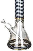 Heisenberg Glasbong 18,8er auf 14,5er "Carbon Beaker" - Schwarz - H 38 cm WS 7 mm D 13 cm verfügbarkei