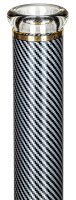 Heisenberg Glasbong 18,8er auf 14,5er "Carbon Beaker" - Schwarz - H 38 cm WS 7 mm D 13 cm verfügbarkei