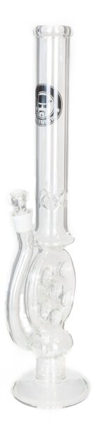 Heisenberg Glasbong 18,8er - Cheese Perc 1.0 - Cheese + 2x Duschkopf Percolator - H 58 cm D 54 mm WS 5