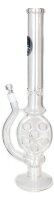 Heisenberg Glasbong 18,8er - Cheese Perc 1.0 - Cheese + 2x Duschkopf Percolator - H 58 cm D 54 mm WS 5