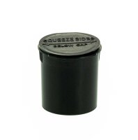 Kunststoffdose mit Pop Up Deckel - 20ml D 32 mm H 36 mm - Schwarz