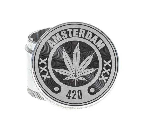 Amsterdam Pollinator Grinder - 420 - Silber - D 50 mm