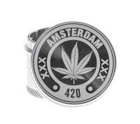 Amsterdam Pollinator Grinder - 420 - Silber - D 50 mm