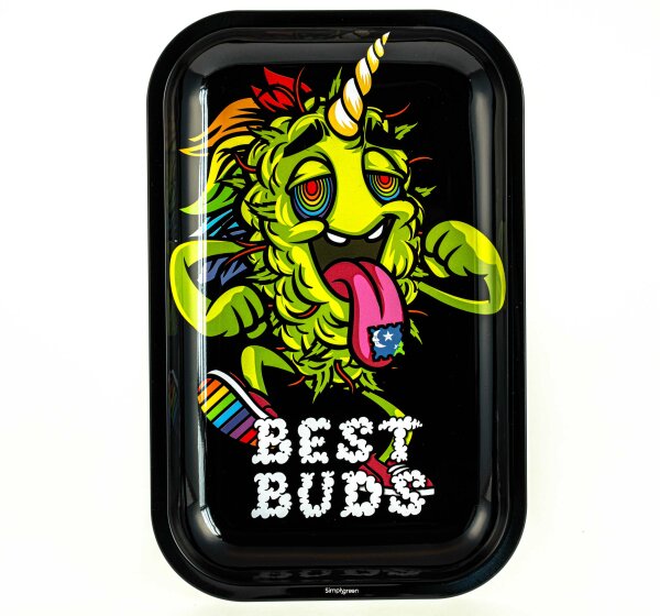 Rolling Tray "Best Buds LSD" 27,5x17,5x2 cm - Small