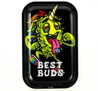 Rolling Tray "Best Buds LSD" 27,5x17,5x2 cm - Small