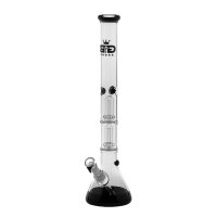 Grace Glass Glasbong - Big Baked Beaker Black - 2x Percolator - 18,8er H 55 cm D 51 mm WS 5 mm