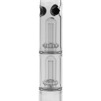 Grace Glass Glasbong - Big Baked Beaker Black - 2x Percolator - 18,8er H 55 cm D 51 mm WS 5 mm