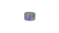 Metallgrinder "Amsterdam Leaf" D 40 mm 2-Part - Regenbogen
