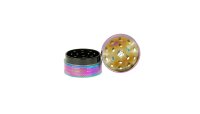 Metallgrinder "Amsterdam Leaf" D 40 mm 2-Part - Regenbogen