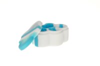 Heisenberg - Silikondose - Cloud/Wolke - 4 Fächer - L 6,5 cm - Blau/Weiß