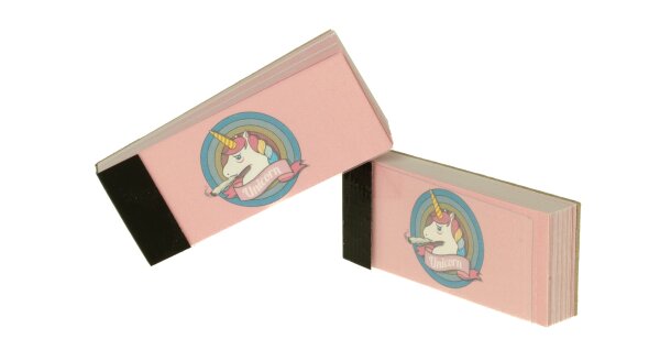 Filtertips - Unicorn (Einhorn) - einzeln bedruckt - 60x25 mm - perforiert - 40Stück