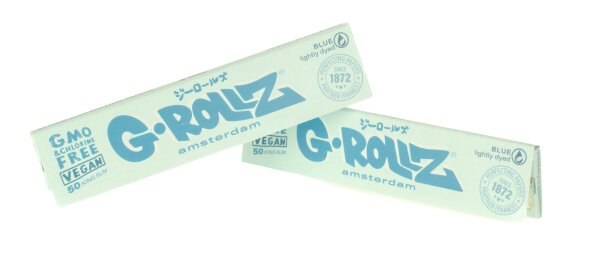 G-Rollz - Lightly Dyed Blue - King Size Slim - 50 Blättchen