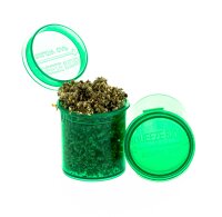 Kunststoffdose mit Pop Up Deckel - 20ml D 32 mm H 36 mm - Grün