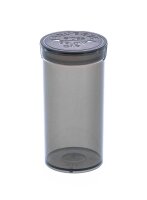 Kunststoffdose mit Pop Up Deckel - 48ml D 33 mm H 70 mm - Grau