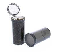 Kunststoffdose mit Pop Up Deckel - 48ml D 33 mm H 70 mm - Grau
