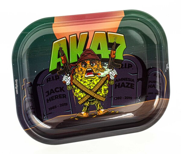 Rolling Tray "Best Buds AK47" 18x14x1,5 cm - Mini