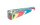 Holzpfeife "Bunte Streifen" klein L 8 cm - versch. Farben
