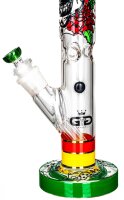 Grace Glass Glasbong - Hammer Series Heavy Rasta Death - 29,2er/18,8er H 48 cm D 51 mm