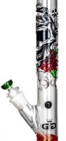 Grace Glass Glasbong - Hammer Series Heavy Rasta Death - 29,2er/18,8er H 48 cm D 51 mm