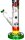 Grace Glass Glasbong - Hammer Series Heavy Rasta Death - 29,2er/18,8er H 48 cm D 51 mm