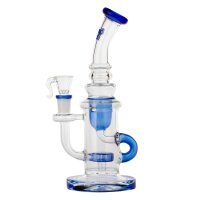 Thug Life Glasbong - 14,5er Special Series Blue Percolator - H 24 cm D 44 mm -Blaue Farbakzente
