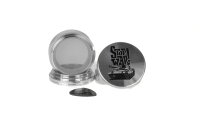 Pollinatorgrinder 4tlg. - Stop War (Panzer) - D 50 mm - Silber