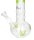 Black Leaf Glasbong 14,5er - Old School Hanfblätter Aufdruck (Runder Bauch) - H 35 cm D 97/440 mm WS 3