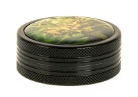 Alugrinder H 20 mm, D 50 mm, Black Leaf "Weed"
