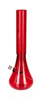 Acrylbong Rot "Erlenmeyerkolben" mit Eis H 32 cm D 4,0 cm