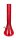 Acrylbong Rot "Erlenmeyerkolben" mit Eis H 32 cm D 4,0 cm