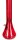 Acrylbong Rot "Erlenmeyerkolben" mit Eis H 32 cm D 4,0 cm