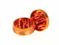 Alugrinder Black Leaf "Riffel" D 50 mm - Orange