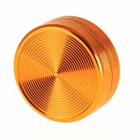 Alugrinder Black Leaf "Riffel" D 50 mm - Orange