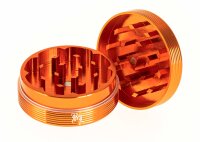 Alugrinder Black Leaf "Riffel" D 50 mm - Orange