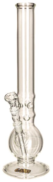 G-Spot Glasbong "Ringball Eis" ohne Panzerschliff H 50 cm D 48 mm