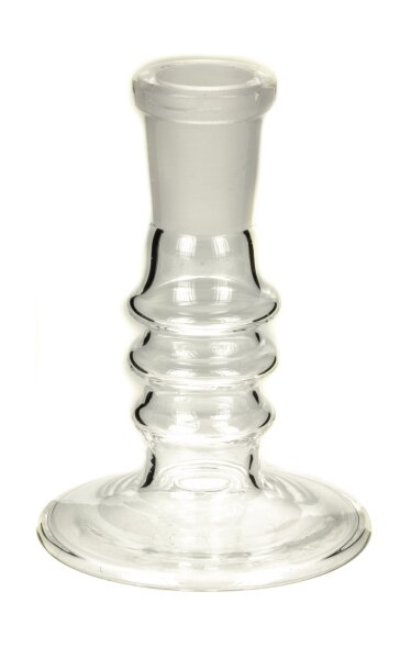 Kopfständer aus Borosilikatglas für 14,5er Köpfe H.80 mm