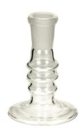 Kopfständer aus Borosilikatglas für 14,5er Köpfe H.80 mm