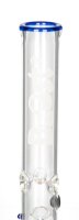 Boost Glasbong 18,8er - Cane Color - H 38 cm D 50 mm WS 5 mm - Rot/Blau/Klar - ICE