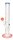 Boost Glasbong 18,8er - Cane Color - H 38 cm D 50 mm WS 5 mm - Rot/Blau/Klar - ICE