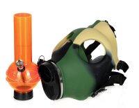 Acrylbong Gasmaske Dreamliner - Camouflage - D 3,6 cm/2,0 cm