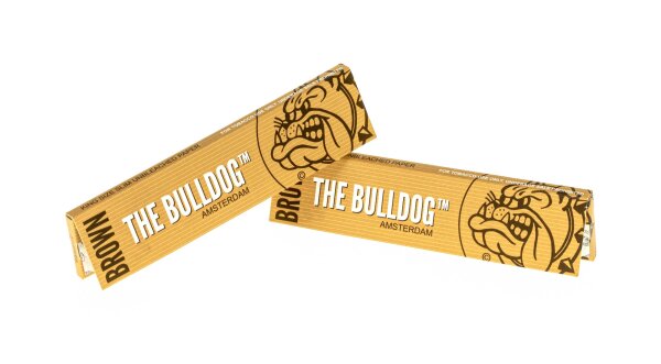 The Bulldog Brown - unbleached - King Size Slim - 33 Blättchen