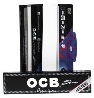 OCB Schwarz - King Size Slim - 32 Blättchen + 32 Filtertips
