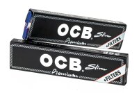 OCB Schwarz - King Size Slim - 32 Blättchen + 32 Filtertips